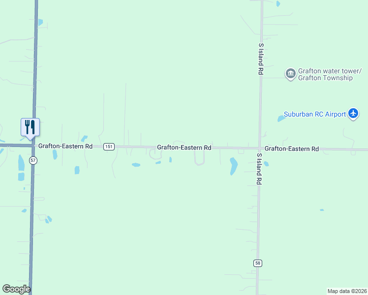 map of restaurants, bars, coffee shops, grocery stores, and more near 35354 Grafton-Eastern Rd in Grafton