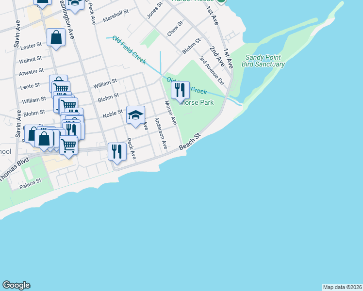map of restaurants, bars, coffee shops, grocery stores, and more near 19 Morse Avenue in West Haven