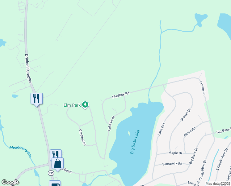 map of restaurants, bars, coffee shops, grocery stores, and more near Sheffick Road in Lackawanna
