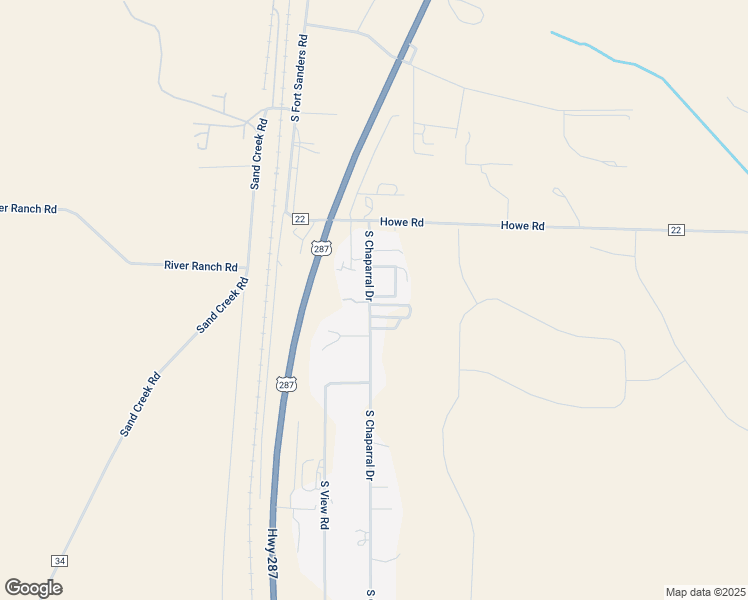 map of restaurants, bars, coffee shops, grocery stores, and more near 5111 South Chaparral Drive in Laramie