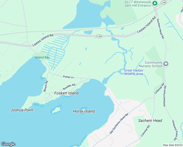 map of restaurants, bars, coffee shops, grocery stores, and more near 299 Great Harbor Road in Guilford
