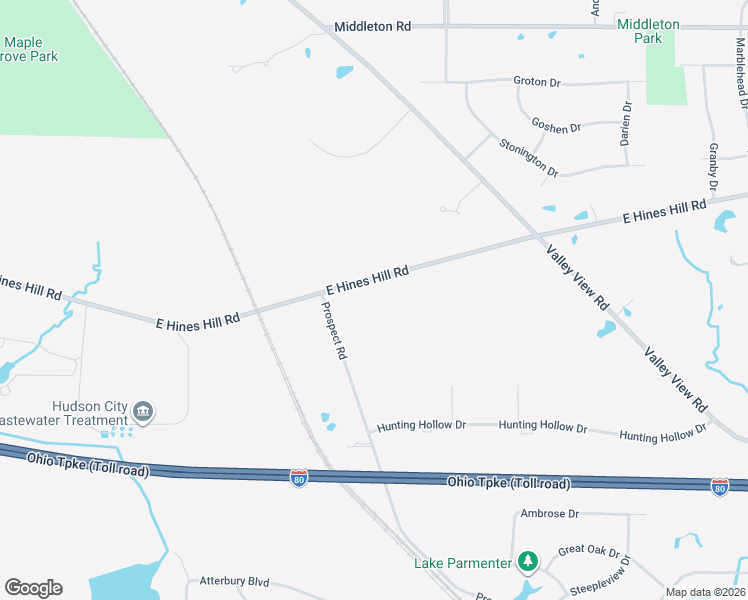map of restaurants, bars, coffee shops, grocery stores, and more near 1440 East Hines Hill Road in Hudson