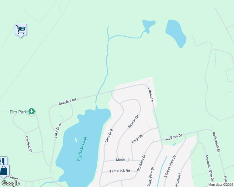 map of restaurants, bars, coffee shops, grocery stores, and more near Lake Dr E in Lackawanna