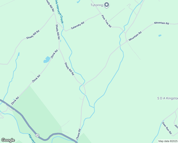 map of restaurants, bars, coffee shops, grocery stores, and more near 3374 Chase Road in Shavertown