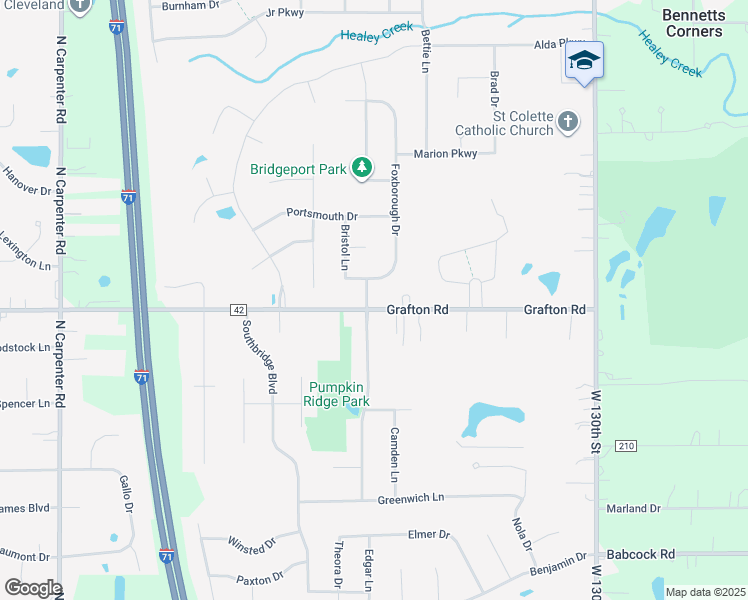 map of restaurants, bars, coffee shops, grocery stores, and more near 514 Foxborough Drive in Brunswick