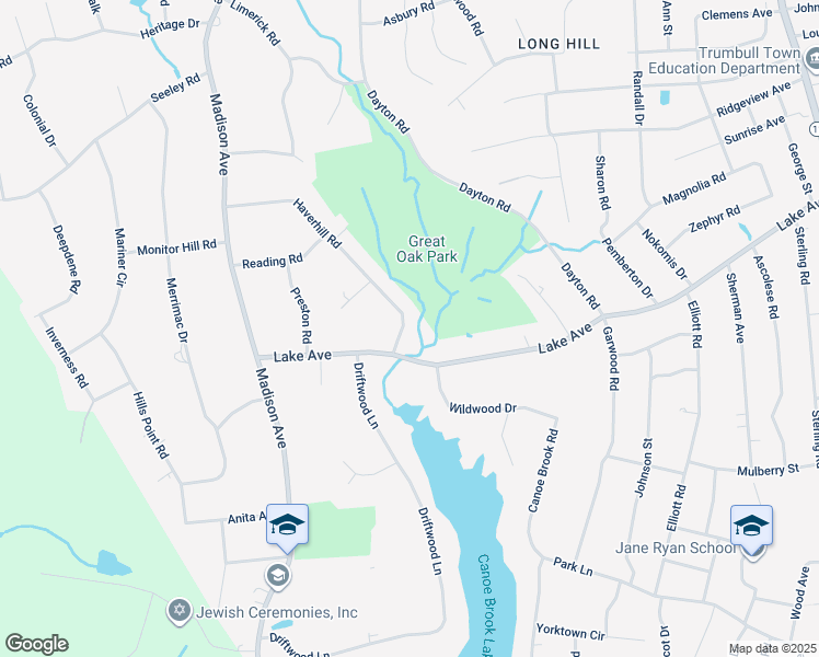 map of restaurants, bars, coffee shops, grocery stores, and more near 109 Haverhill Road in Trumbull