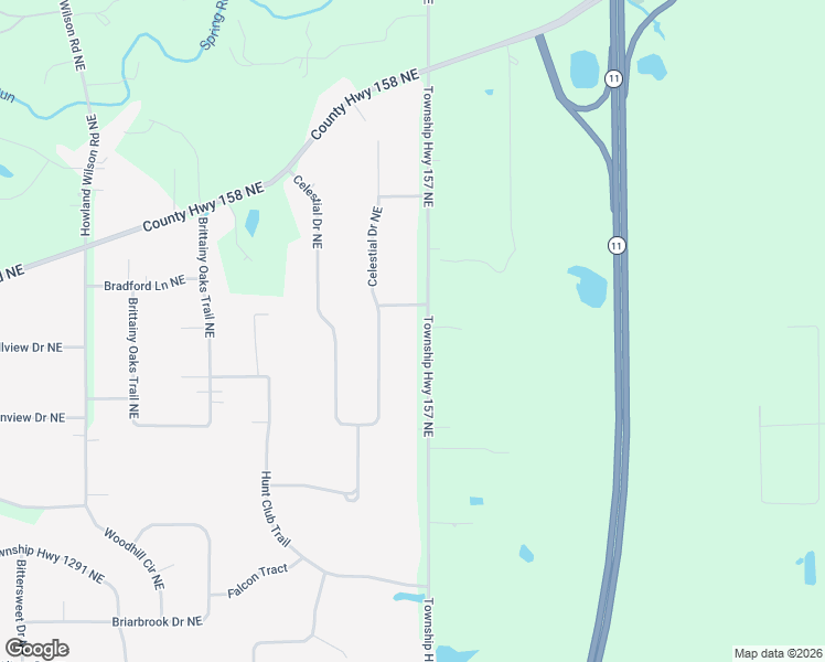 map of restaurants, bars, coffee shops, grocery stores, and more near 2275 Henn Hyde Road Northeast in Warren