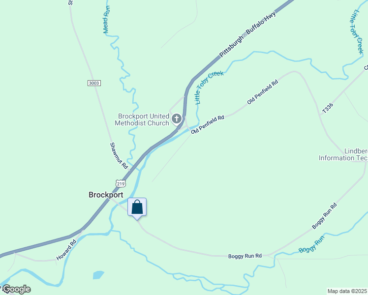 map of restaurants, bars, coffee shops, grocery stores, and more near 26 Playground Road in Brockport