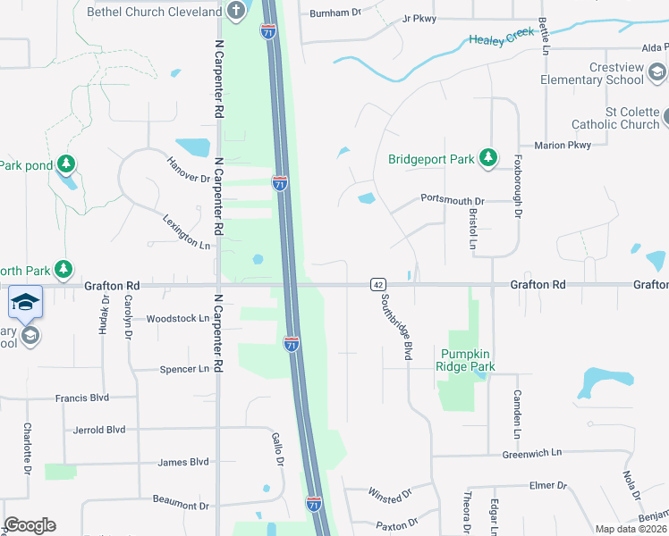 map of restaurants, bars, coffee shops, grocery stores, and more near 3220 Broadleaf Way in Brunswick