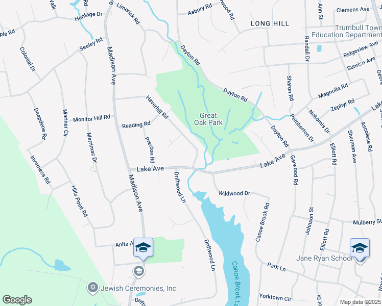 map of restaurants, bars, coffee shops, grocery stores, and more near 100 Haverhill Road in Trumbull