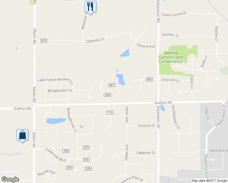 map of restaurants, bars, coffee shops, grocery stores, and more near 5030 Whetstone Circle in Brunswick