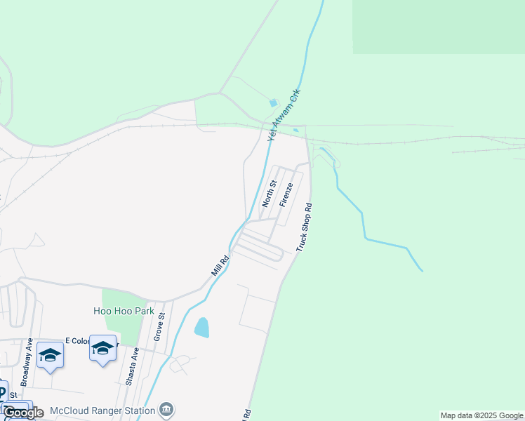 map of restaurants, bars, coffee shops, grocery stores, and more near 901-1013 North Street in McCloud