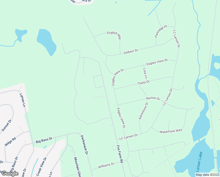 map of restaurants, bars, coffee shops, grocery stores, and more near 109 Eagles View Drive in Big Bass Lake
