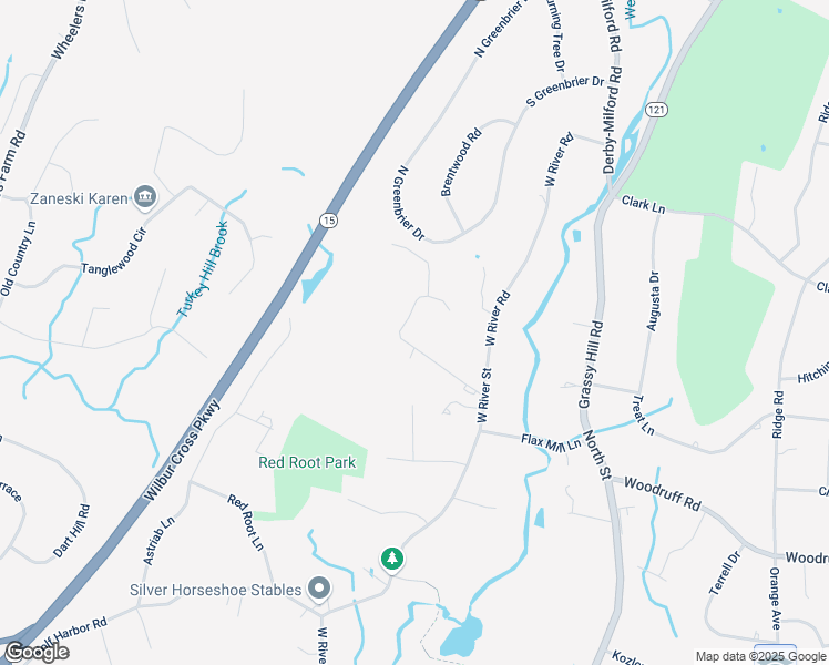 map of restaurants, bars, coffee shops, grocery stores, and more near 80 Country Lane in Milford