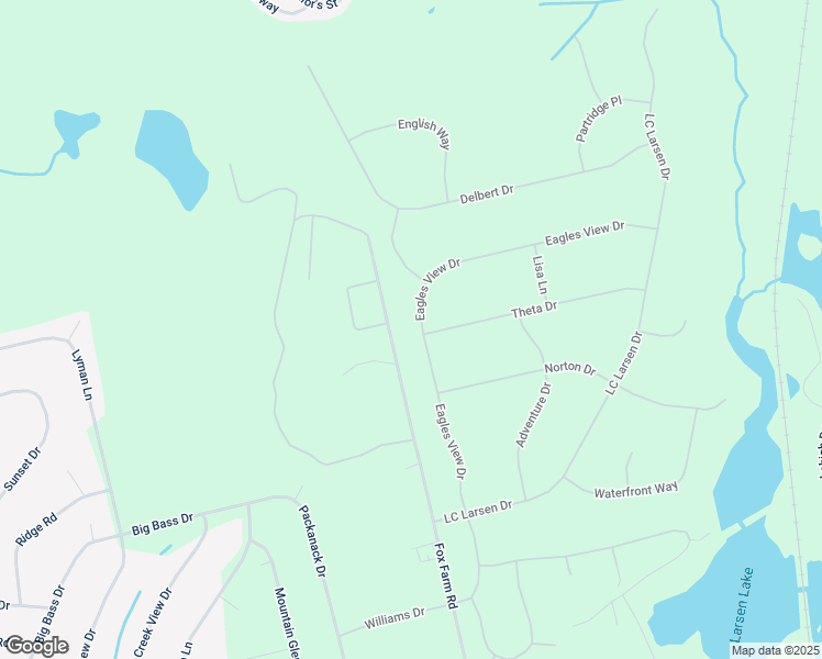 map of restaurants, bars, coffee shops, grocery stores, and more near 109 Eagles View Drive in Big Bass Lake