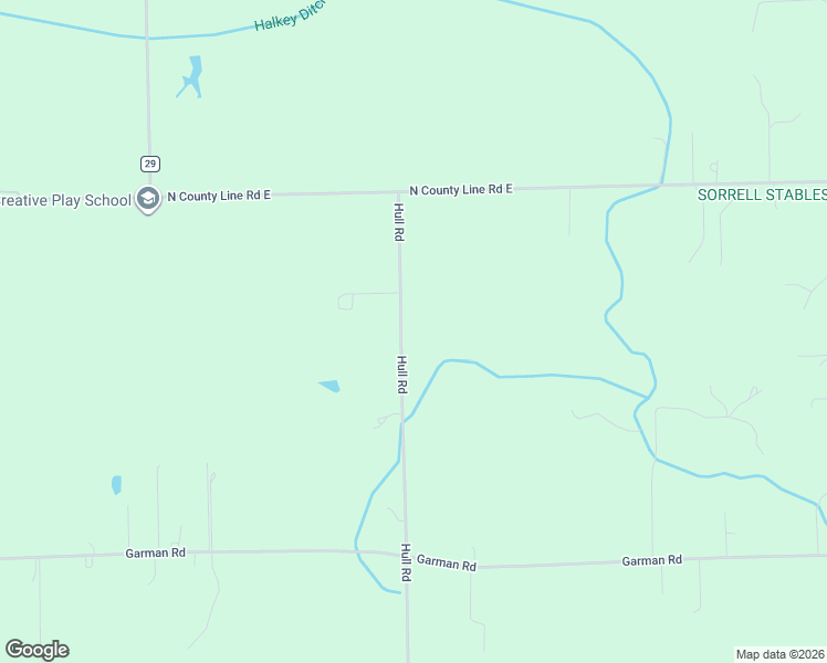 map of restaurants, bars, coffee shops, grocery stores, and more near 18930 Hull Road in Auburn