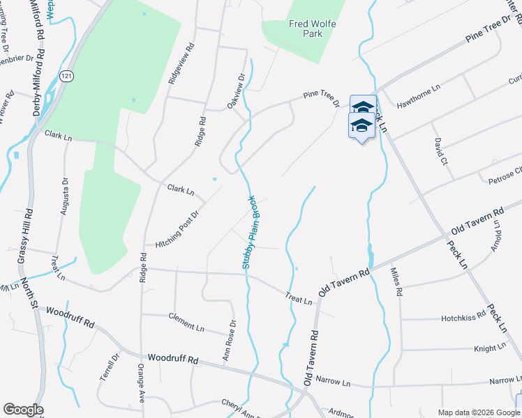 map of restaurants, bars, coffee shops, grocery stores, and more near 438 Old Country Road in Orange