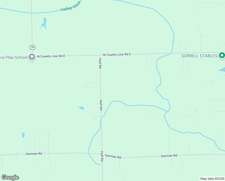 map of restaurants, bars, coffee shops, grocery stores, and more near 18930 Hull Road in Auburn