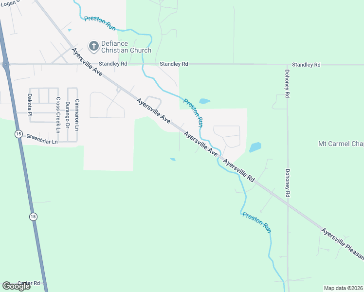 map of restaurants, bars, coffee shops, grocery stores, and more near 1808 Ayersville Avenue in Defiance