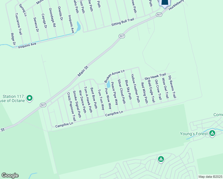 map of restaurants, bars, coffee shops, grocery stores, and more near 24 Peace Pipe Way in Gouldsboro
