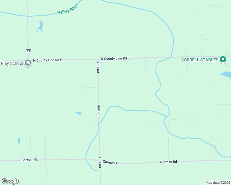 map of restaurants, bars, coffee shops, grocery stores, and more near 18930 Hull Road in Auburn