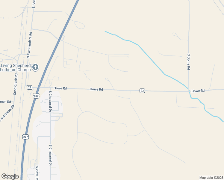 map of restaurants, bars, coffee shops, grocery stores, and more near 676 Howe Road in Laramie