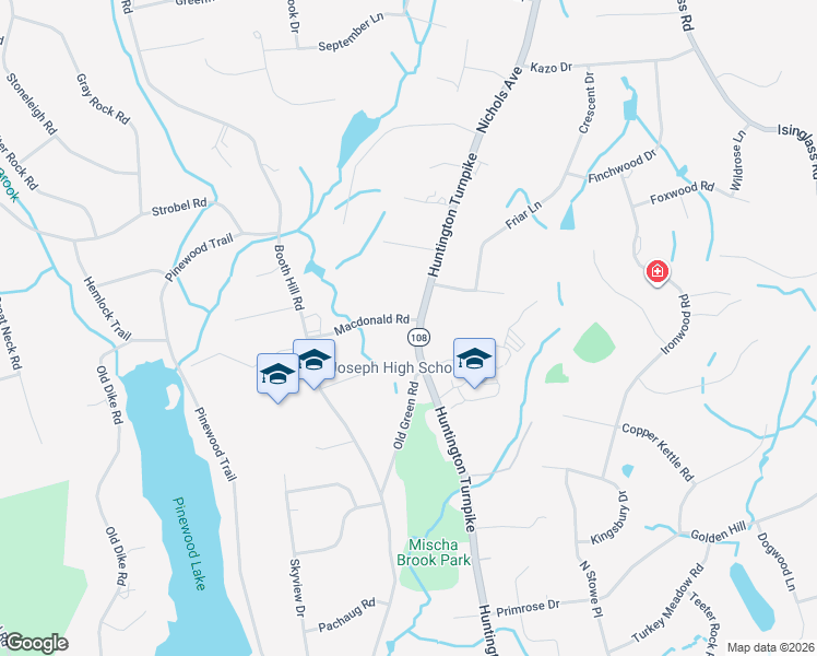 map of restaurants, bars, coffee shops, grocery stores, and more near 2428 Huntington Turnpike in Trumbull