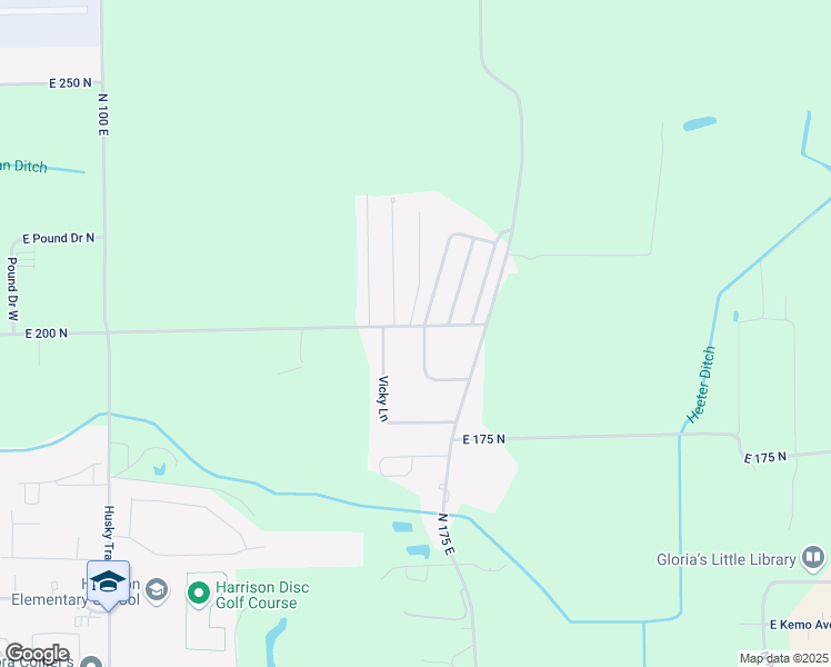 map of restaurants, bars, coffee shops, grocery stores, and more near 1589-1609 E 200 N in Warsaw