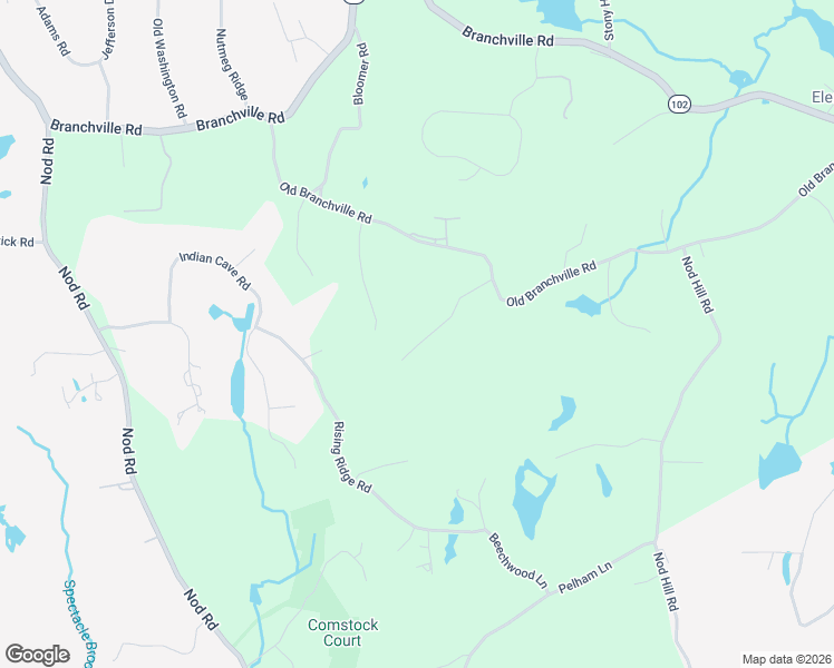 map of restaurants, bars, coffee shops, grocery stores, and more near 25 Eustis Lane in Ridgefield