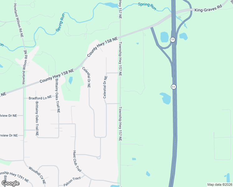 map of restaurants, bars, coffee shops, grocery stores, and more near 2329 Henn Hyde Road Northeast in Cortland