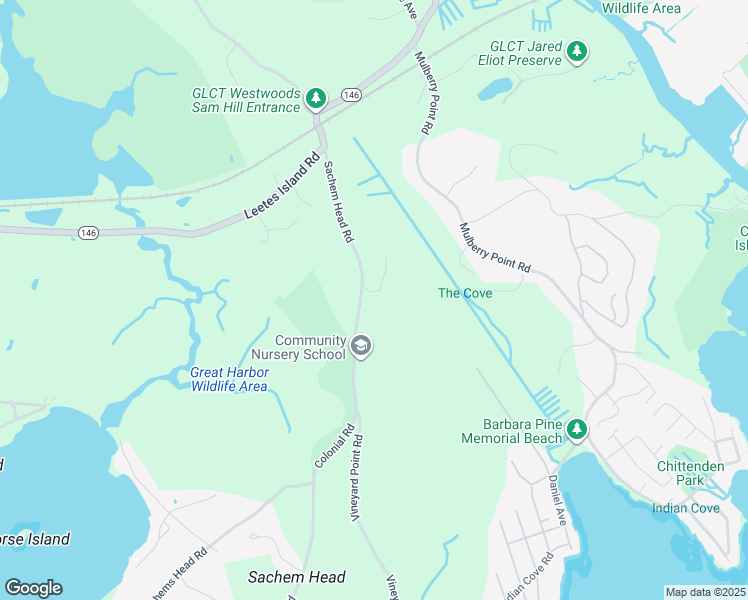 map of restaurants, bars, coffee shops, grocery stores, and more near 188 Sachem Head Road in Guilford