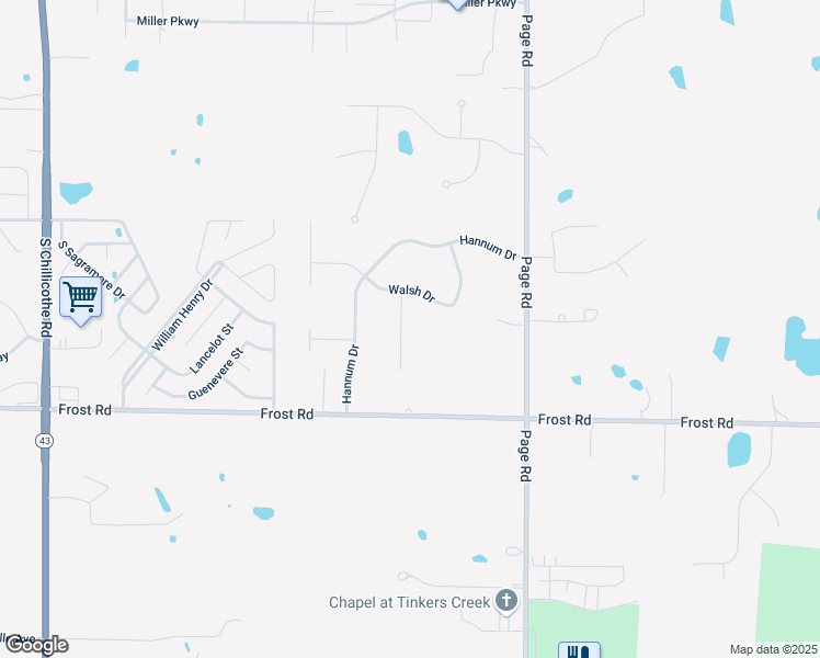 map of restaurants, bars, coffee shops, grocery stores, and more near 1604 Manfrass Drive in Streetsboro