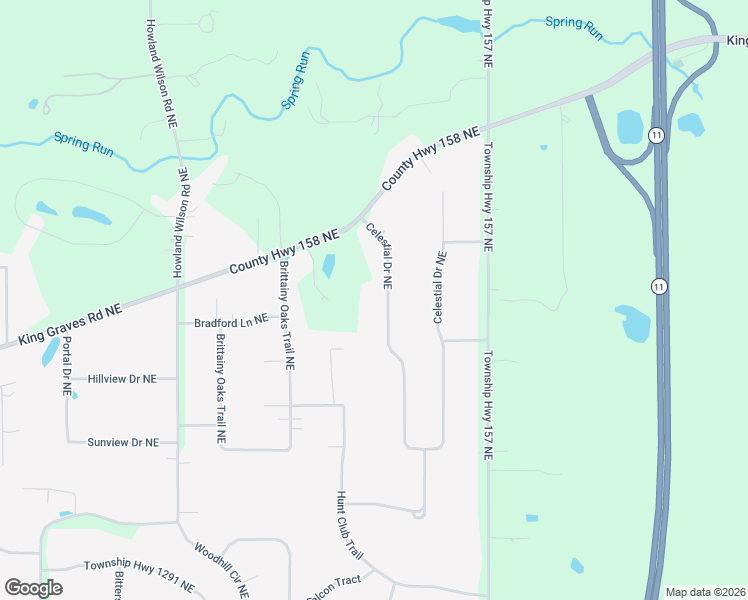 map of restaurants, bars, coffee shops, grocery stores, and more near 2221 Celestial Drive Northeast in Warren