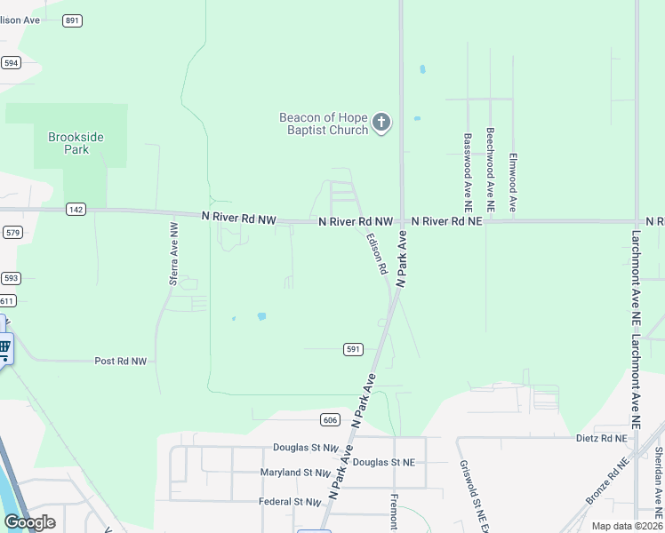 map of restaurants, bars, coffee shops, grocery stores, and more near in Warren