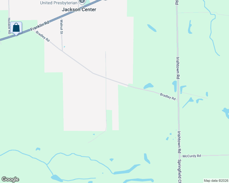 map of restaurants, bars, coffee shops, grocery stores, and more near 146 Bradley Road in Jackson Center