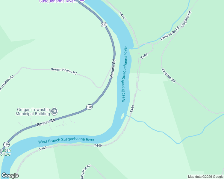 map of restaurants, bars, coffee shops, grocery stores, and more near 7138 Renovo Road in Mill Hall