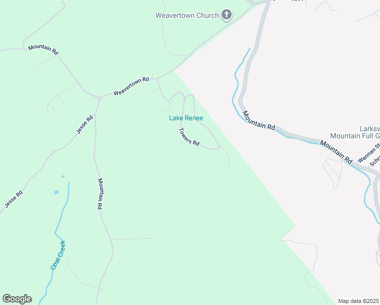 map of restaurants, bars, coffee shops, grocery stores, and more near Towers Road in Luzerne County