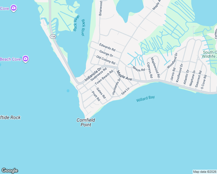 map of restaurants, bars, coffee shops, grocery stores, and more near 30 Mohican Road in Old Saybrook