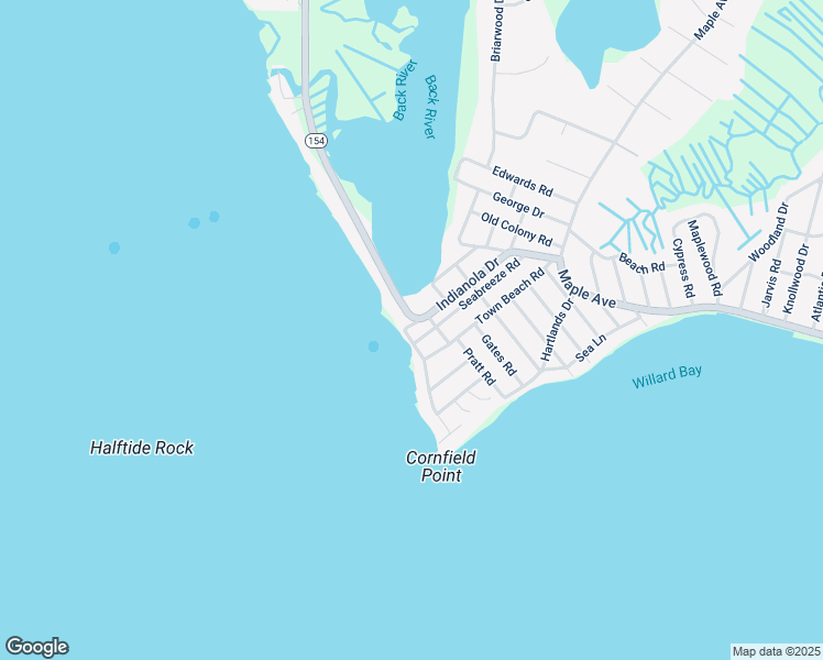 map of restaurants, bars, coffee shops, grocery stores, and more near 85 Town Beach Road in Old Saybrook