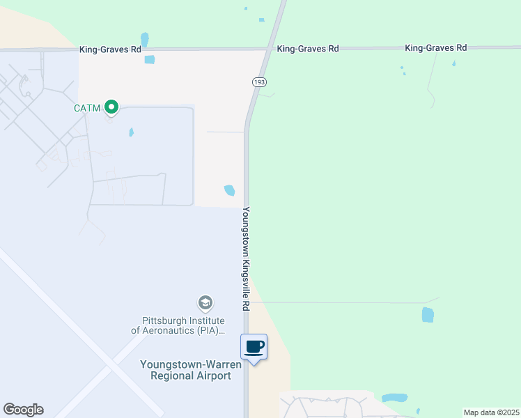 map of restaurants, bars, coffee shops, grocery stores, and more near 1724 Youngstown Kingsville Road in Trumbull County