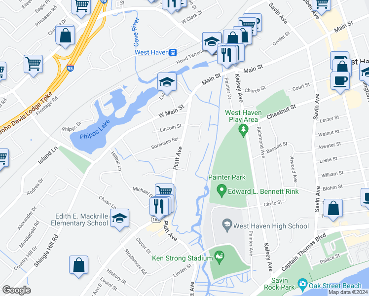 389 Platt Avenue, West Haven CT Walk Score