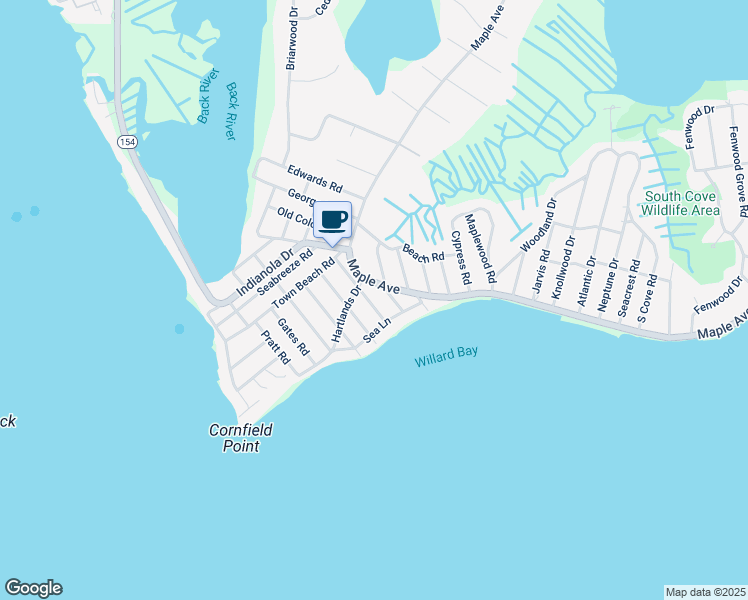 map of restaurants, bars, coffee shops, grocery stores, and more near 28 Saltaire Drive in Old Saybrook