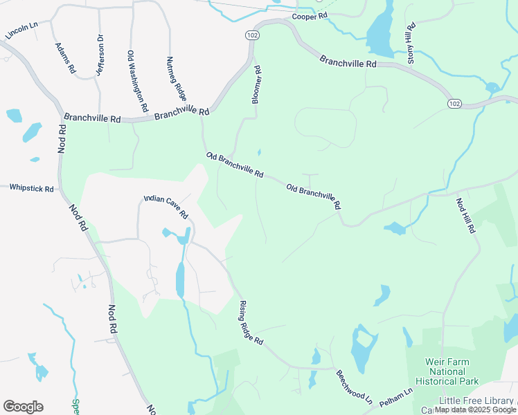map of restaurants, bars, coffee shops, grocery stores, and more near 25 Bruschi Lane in Ridgefield