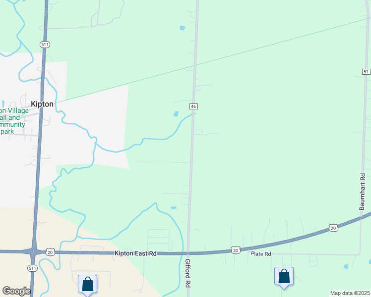 map of restaurants, bars, coffee shops, grocery stores, and more near 14946 Gifford Rd in Oberlin