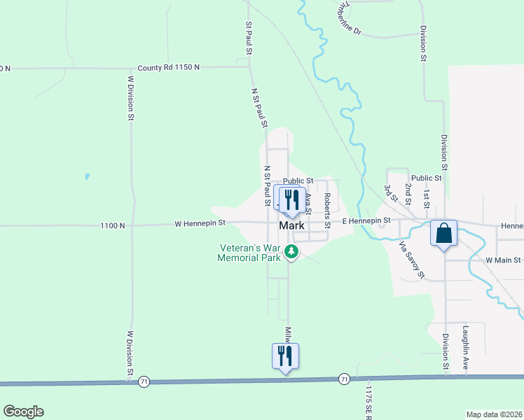 map of restaurants, bars, coffee shops, grocery stores, and more near 103 North Street Paul Street in Mark
