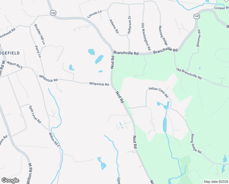 map of restaurants, bars, coffee shops, grocery stores, and more near 249 Nod Road in Ridgefield