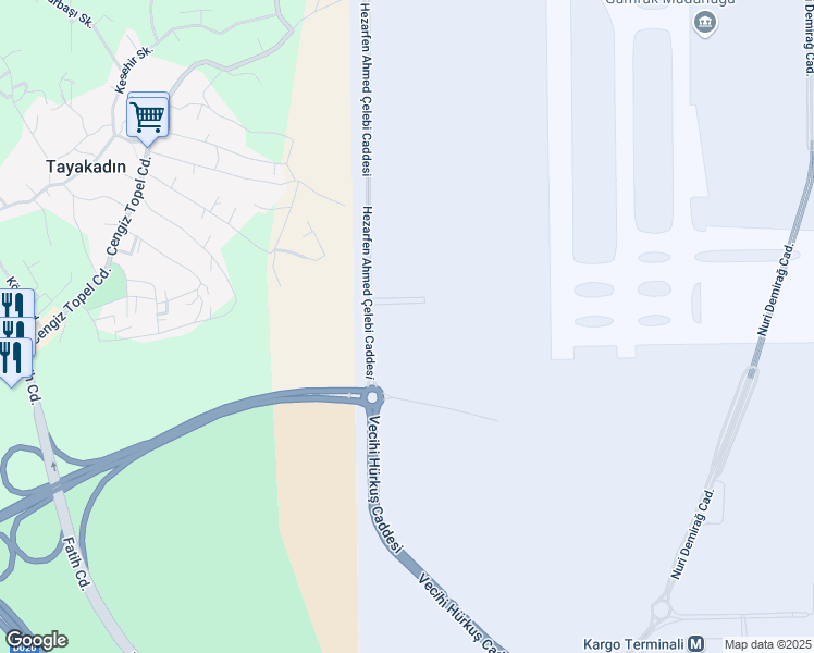 map of restaurants, bars, coffee shops, grocery stores, and more near 255 Ulubatlı Hasan Caddesi in Arnavutköy