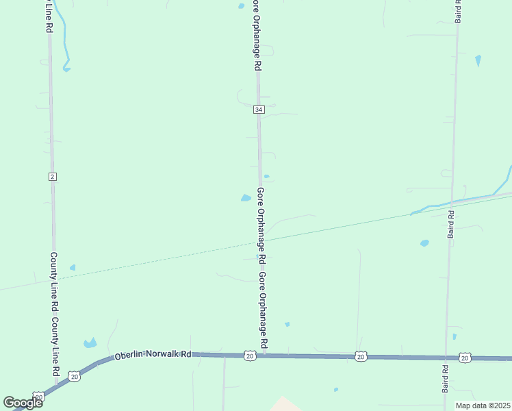 map of restaurants, bars, coffee shops, grocery stores, and more near 14936 Gore Orphanage Road in Wakeman