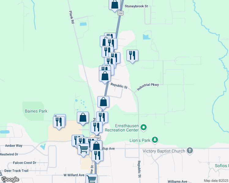 map of restaurants, bars, coffee shops, grocery stores, and more near 330 Milan Avenue in Norwalk