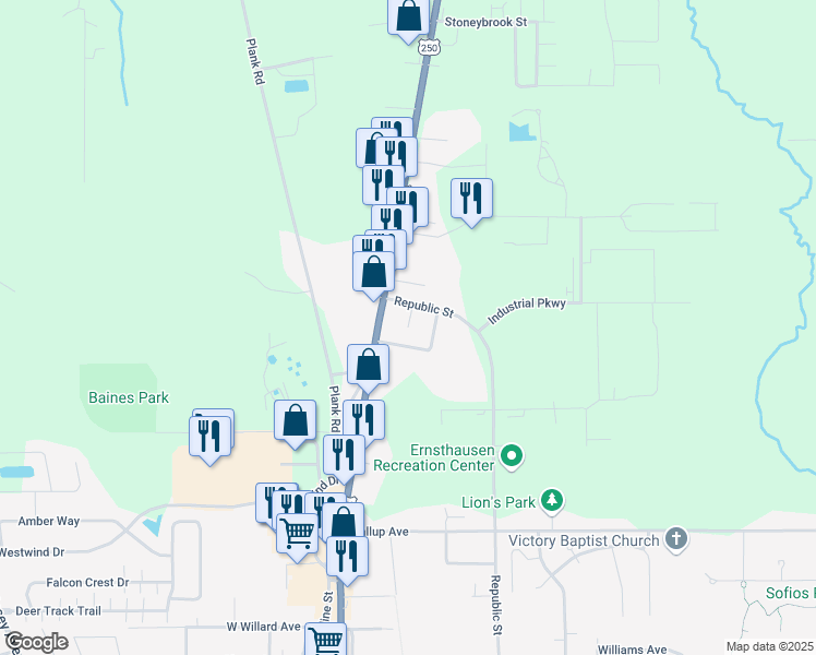 map of restaurants, bars, coffee shops, grocery stores, and more near 330 Milan Avenue in Norwalk